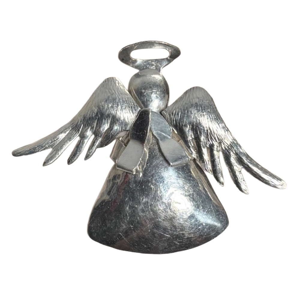 Silver Angel Brooch Pin